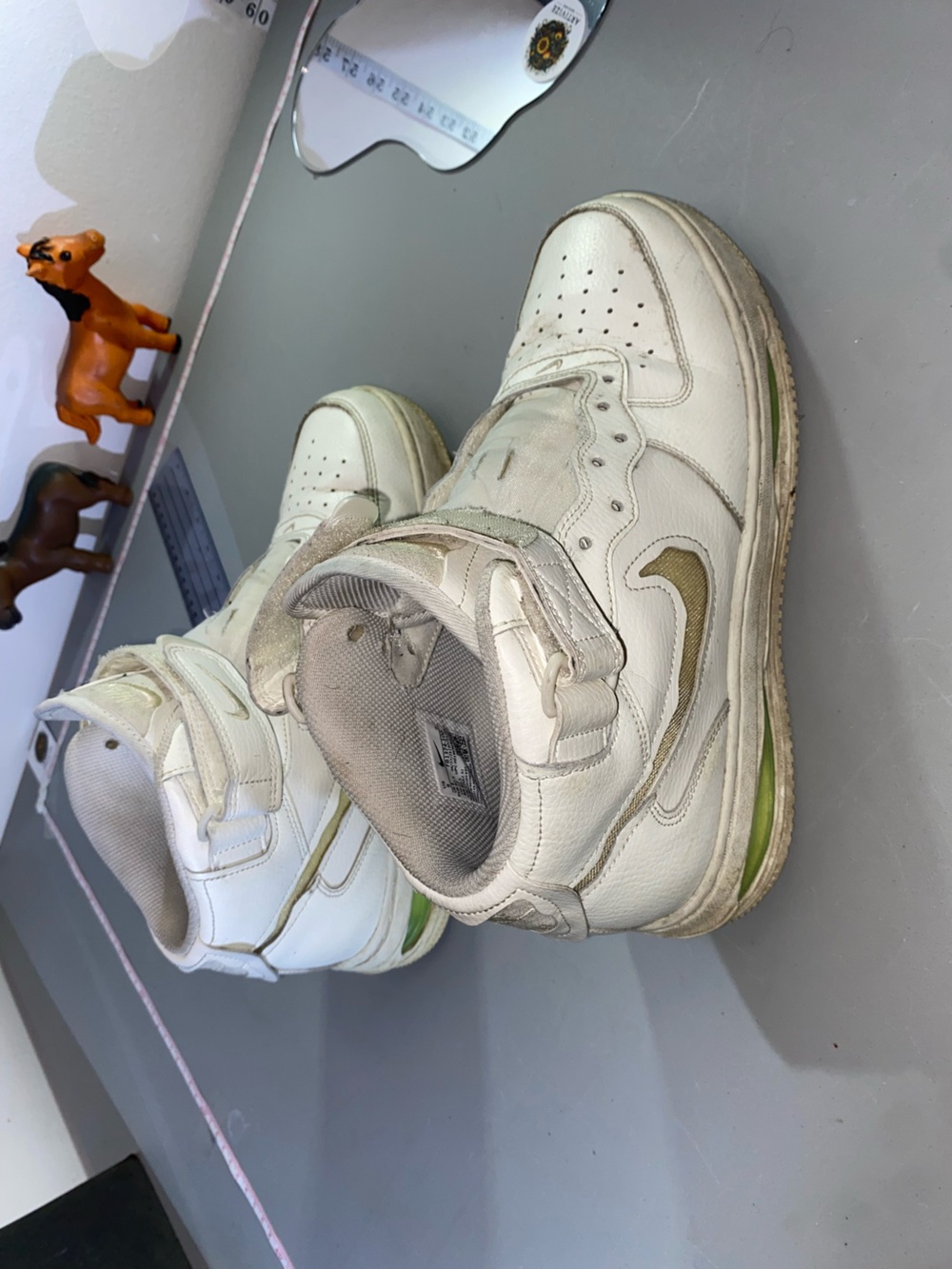 FB1374-100 Nike Air Force 1 Mid Evo Sail Lime Blast Coconut Milk 9US (Men's) - Picture 5 of 16